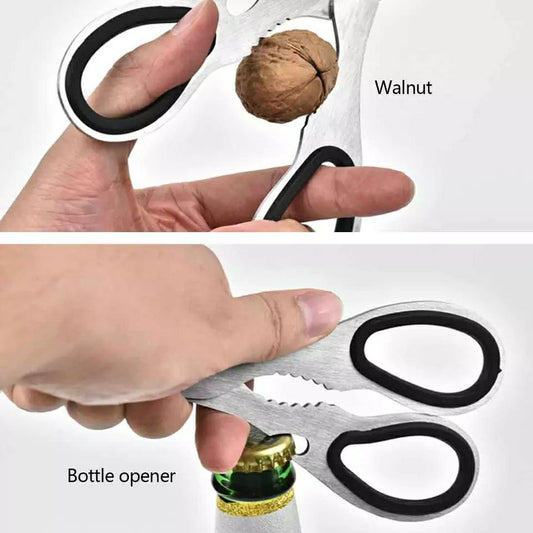 ✂️ مقص المطبخ الذكي المتعدد الاستخدام – أداة واحدة تغنيك عن الكتير!