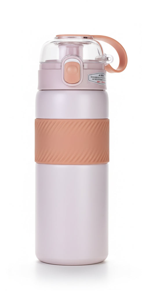 زجاجة حرارية ستانلس ستيل 550 مل – تصميم أنيق يحفظ الحرارة والبرودة لساعات | ترمس سفر مقاوم للتسرب