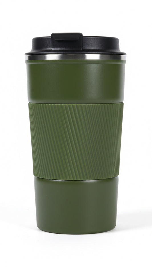 مج حراري 450 مل – يحفظ الحرارة والبرودة | كوب سفر أنيق بخامة بلاستيك حراري مقاوم للتسرب