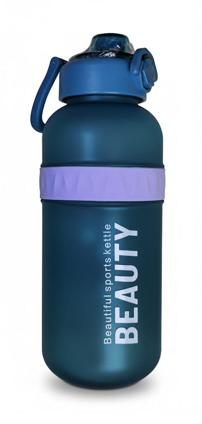 زجاجة مياه 1 لتر محكمة الغلق – خفيفة ومتينة للاستخدام اليومي والرياضة والسفر | تصميم عصري وأمان كامل من التسرب